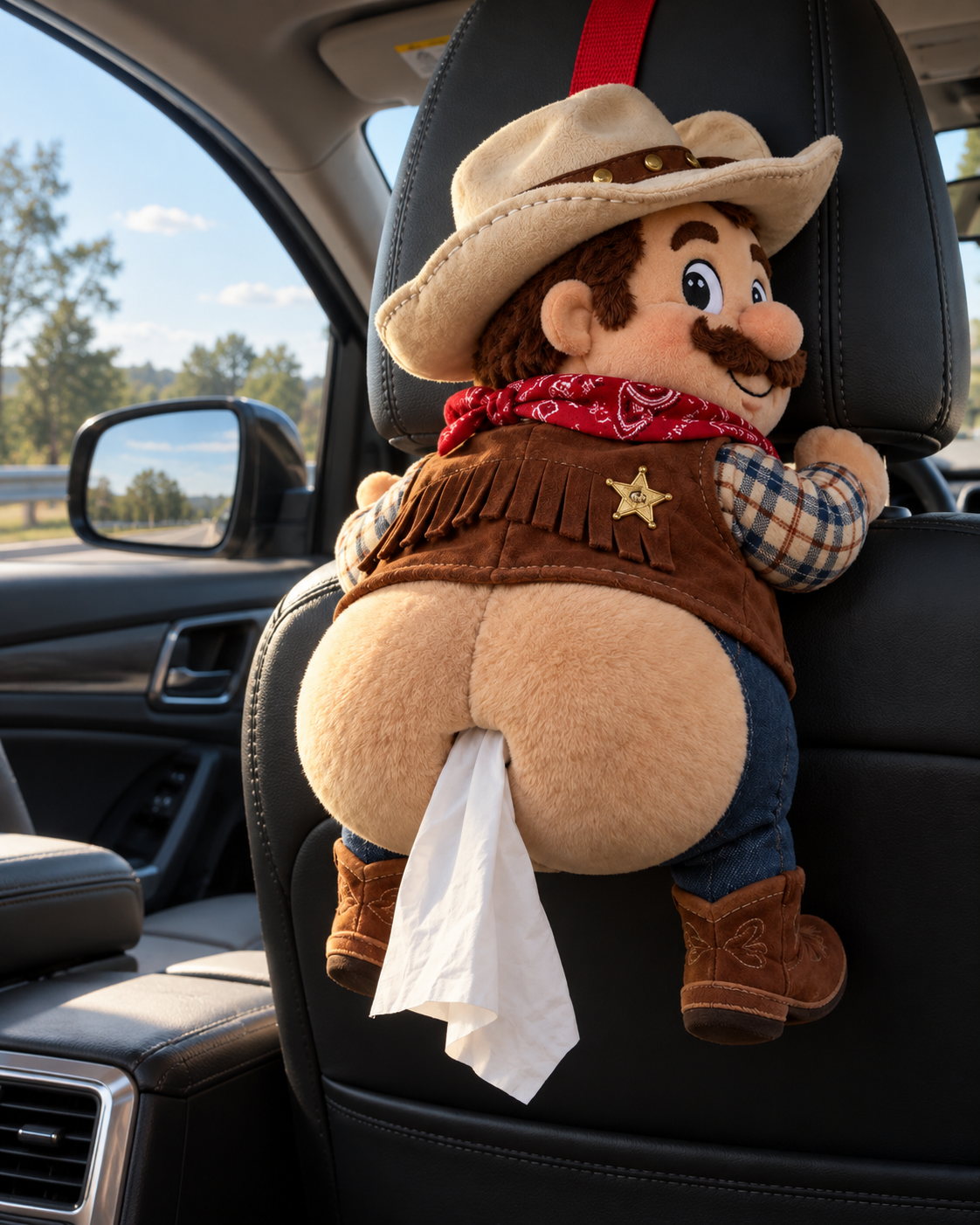 The Cheeky Cowboy Tissue Holder